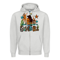 Dove Grey can't tame a cowgirl Zipper Hoodie - OliviaCreatesArt
