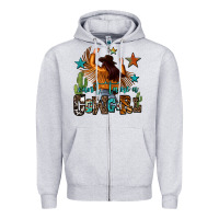 Heather Grey can't tame a cowgirl Zipper Hoodie - OliviaCreatesArt