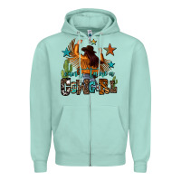 Seafoam can't tame a cowgirl Zipper Hoodie - OliviaCreatesArt
