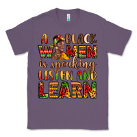 Lavender a black women is speaking listen and learn Classic Tee - LillyAllenDesigns