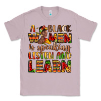 Lilac a black women is speaking listen and learn Classic Tee - LillyAllenDesigns