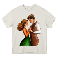 Cream valentines day couple Heavy Core Tee - AdoDesignShop