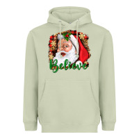 Matcha Believe And Santa Heavyweight Hoodie - BundleAndBundleShop