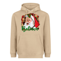 Mushroom Believe And Santa Heavyweight Hoodie - BundleAndBundleShop
