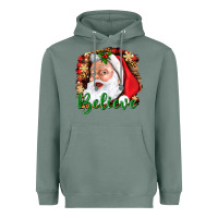 Sage Believe And Santa Heavyweight Hoodie - BundleAndBundleShop