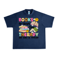 Navy books are cheaper than therapy and twice as effective Urban Heavy Tee - Artiststas