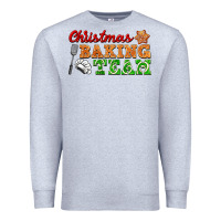 Heather Grey christmas baking team Premium Sweatshirt - FaDigitalArtStudio