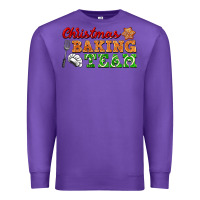 Purple christmas baking team Premium Sweatshirt - FaDigitalArtStudio