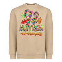 Mushroom Autism Awareness Heavyweight Sweatshirt - NancyCooperArtShop