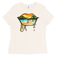 Bone beach lips Ladies Tee - Jasminsmagicworld