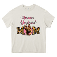 Cream German Shepherd Mom Heavy Core Tee - Jasminsmagicworld