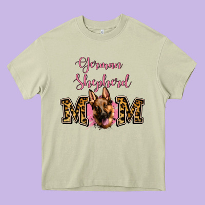 German Shepherd Mom Heavy Core Tee Designed By Jasminsmagicworld
