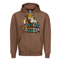Chestnut can't be tamed horse Zipper Hoodie - OliviaCreatesArt