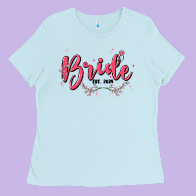 Bride Ladies Tee Designed By Maliassmallbusiness