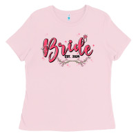Bubblegum Pink bride Ladies Tee - MaliasSmallBusiness