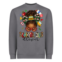 Storm school bus driver afro messy bun Heavyweight Sweatshirt - texasbilliewilder