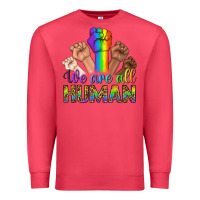 Cardinal We Are All Human Premium Sweatshirt - BundleAndBundleShop