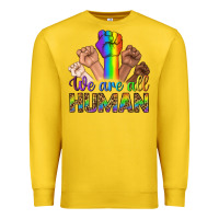 Lemon We Are All Human Premium Sweatshirt - BundleAndBundleShop