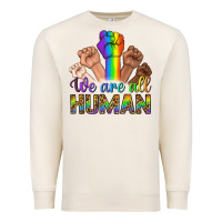 Sandshell We Are All Human Premium Sweatshirt - BundleAndBundleShop