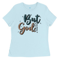 Baby Blue but god Ladies Tee - MaliasSmallBusiness