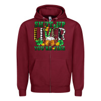 Burgundy Shut up liver you're fine Zipper Hoodie - CowGirlArtShop