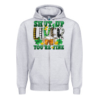 Heather Grey Shut up liver you're fine Zipper Hoodie - CowGirlArtShop