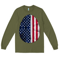 Army Green AMERICAN FLAG Long Sleeve Tee - Bettercallsaul