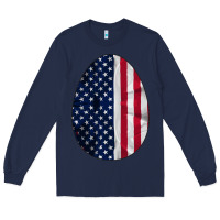Navy AMERICAN FLAG Long Sleeve Tee - Bettercallsaul