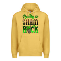 Antique Gold St. Patricks' Day ready to sham rock Premium Hoodie - OliviaCreatesArt