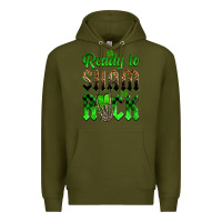 Army Green St. Patricks' Day ready to sham rock Premium Hoodie - OliviaCreatesArt