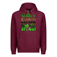Burgundy St. Patricks' Day ready to sham rock Premium Hoodie - OliviaCreatesArt