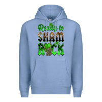 Colony Blue St. Patricks' Day ready to sham rock Premium Hoodie - OliviaCreatesArt