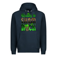 Navy St. Patricks' Day ready to sham rock Premium Hoodie - OliviaCreatesArt