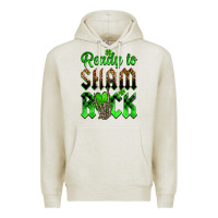 Oatmeal Heather St. Patricks' Day ready to sham rock Premium Hoodie - OliviaCreatesArt