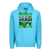 Ocean Blue St. Patricks' Day ready to sham rock Premium Hoodie - OliviaCreatesArt