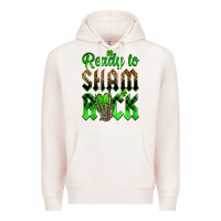 Pale Pink St. Patricks' Day ready to sham rock Premium Hoodie - OliviaCreatesArt