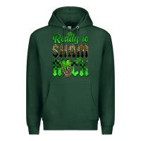 Sports Green St. Patricks' Day ready to sham rock Premium Hoodie - OliviaCreatesArt