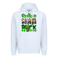 White St. Patricks' Day ready to sham rock Premium Hoodie - OliviaCreatesArt