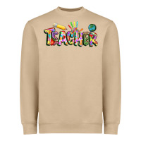 Mushroom Autism Teacher Heavyweight Sweatshirt - NancyCooperArtShop