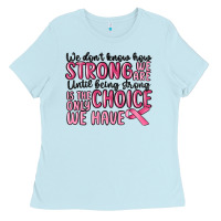 Baby Blue breast cancer malia Ladies Tee - MaliasSmallBusiness