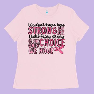 Breast Cancer Malia Ladies Tee Designed By Maliassmallbusiness