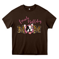 Chocolate Brown French Bulldog Mom Heavy Core Tee - Jasminsmagicworld