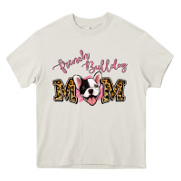Cream French Bulldog Mom Heavy Core Tee - Jasminsmagicworld