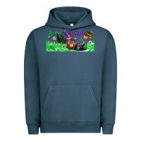 Pigment Midnight Navy Too Cute To Spook Baby Orangutan Urban Hoodie - LillyAllenDesigns