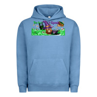 Pigment Pebble Blue Too Cute To Spook Baby Orangutan Urban Hoodie - LillyAllenDesigns