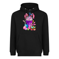 Black Easter Coffee Cup Heavyweight Hoodie - BundleAndBundleShop