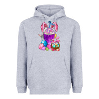Heather Grey Easter Coffee Cup Heavyweight Hoodie - BundleAndBundleShop