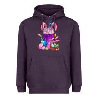 Plum Easter Coffee Cup Heavyweight Hoodie - BundleAndBundleShop