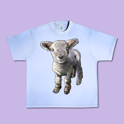 Southdown Baby Sheep Urban Heavy Tee Designed By Lillyallendesigns