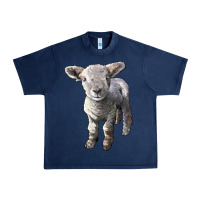 Navy southdown baby sheep Urban Heavy Tee - LillyAllenDesigns